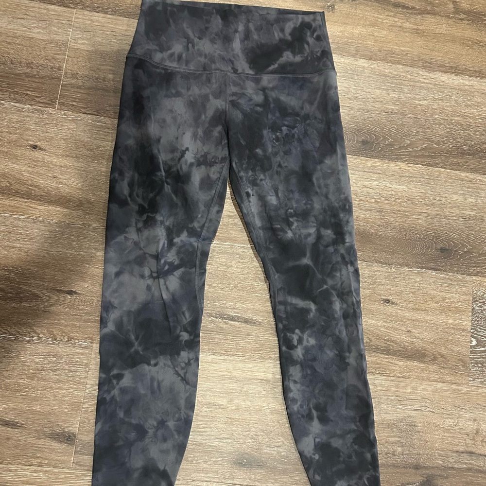Lululemon Black Tie-Dye High-Rise Leggings